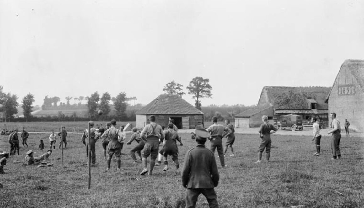 212_Football match (8th Battalion, C & D Companies). June, 1916.